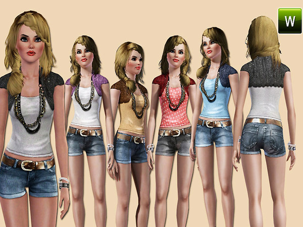 Sims 3 — Chic Summer Set 039 by Harmonia — Chic Summer Set 039