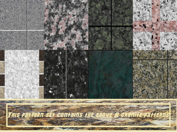 Sims 3 — Graniteset by danioontje2 — Your simmies will absolutely love this simple pattern, You can use it in every kind