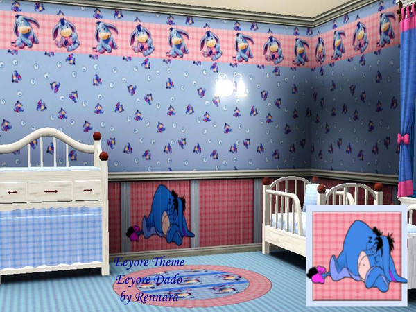 Sims 3 — Eeyoree_Theme_Dado by Rennara — Thanks so much to Gabi0pal who sent me these three funtastic items for Eeyore's