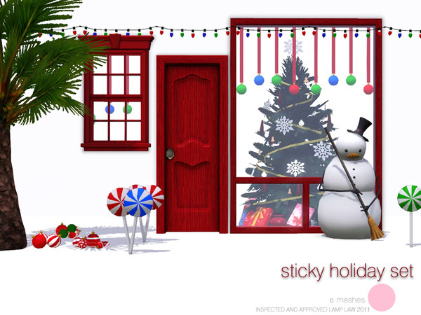 Sims 3 — Sticky Holiday Set by DOT — Sticky Holiday Set. Classic and Traditional Christmas Lighting and Holiday