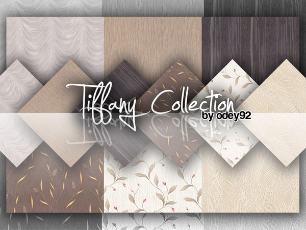Sims 3 — Tiffany Collection by Odey92 — A set of Tiffany wallpaper patterns which can be used throughout any home. If