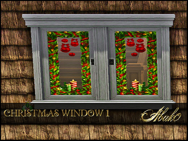Sims 3 — CHRISTMAS WINDOW 1 by abuk0 — CHRISTMAS WINDOW 1 by abuk0