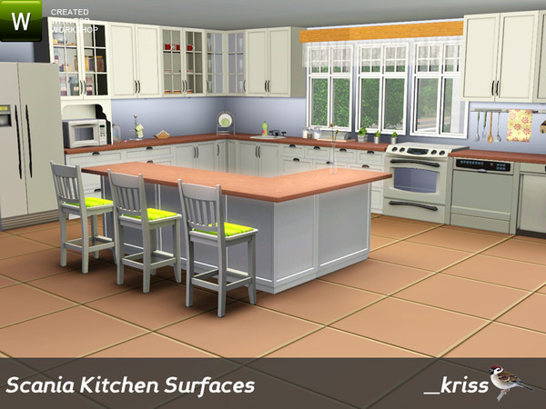 Sims 3 — Scania Kitchen - Surfaces by Kriss — Scania is back. We kick off with a set of kitchen counters and cabinets