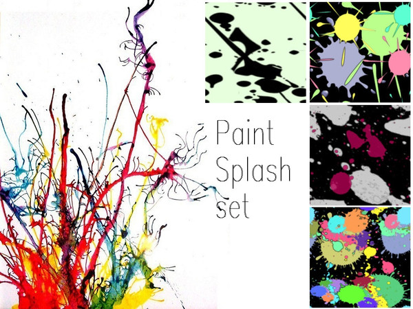 Sims 3 — Paint Splash set by danioontje2 — If your simmies love to make a mess, while using paint, then this pattern is