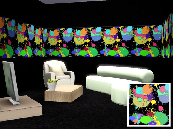 Sims 3 — Splash 4 by danioontje2 — If your simmies love to make a mess, while using paint, then this pattern is the best.