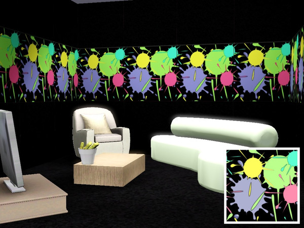 Sims 3 — Splash 1 by danioontje2 — If your simmies love to make a mess, while using paint, then this pattern is the best.