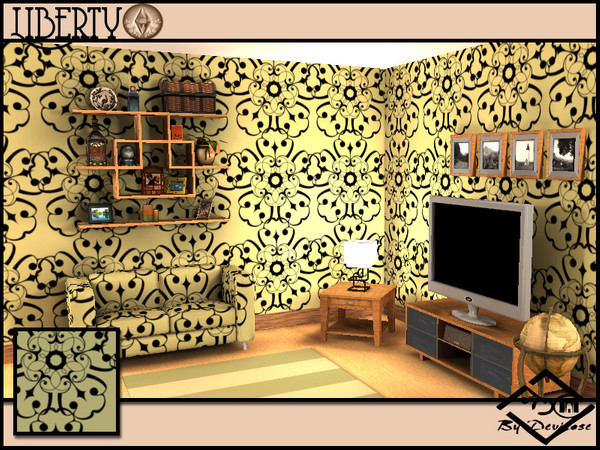 Sims 3 — Liberty 1 by Devirose — by Devirose-created using EA's 'Create a Pattern'.'-Textures are my digital