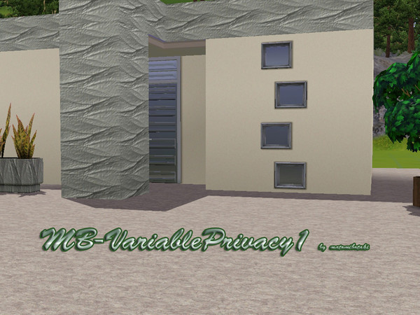 Sims 3 — MB-VariablePrivacy1 by matomibotaki — MB-VariablePrivacy1, new window mesh by matomibotaki, recolorable.