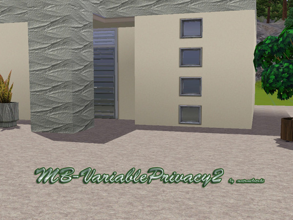 Sims 3 — MB-VariablePrivacy2 by matomibotaki — MB-VariablePrivacy2, new window mesh by matomibotaki, recolorable.