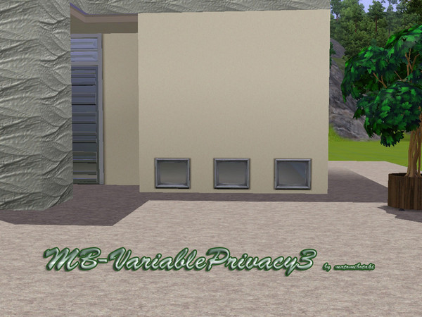 Sims 3 — MB-VariablePrivacy3 by matomibotaki — MB-VariablePrivacy3, low pivacy window mesh by matomibotaki, recolorable.