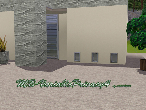 Sims 3 — MB-VariablePrivacy4 by matomibotaki — MB-VariablePrivacy4, small and short window mesh by matomibotaki,