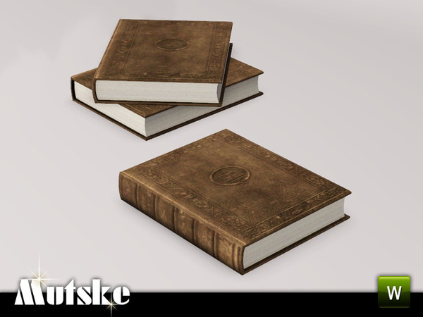 Sims 3 — Study Aria Book Stackable by Mutske — 3 recolorable parts. 1 slot. Environment 1. Made by Mutske@TSR. TSRAA.