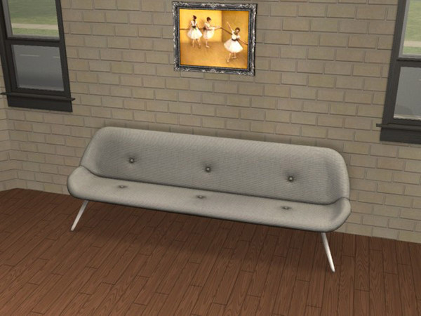 Sims 2 — Super Settee Grey by portiapudding — Twelve recolours of the Super Settee from the Pets EP. These are basic