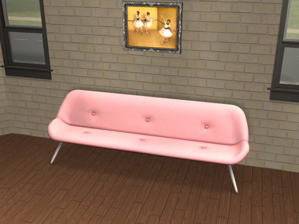 Sims 2 — Super Settee Salmon by portiapudding — Twelve recolours of the Super Settee from the Pets EP. These are basic