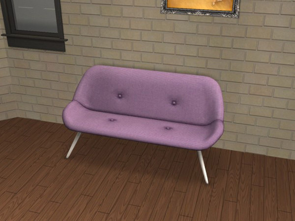 Sims 2 — Atomicles Purple by portiapudding — Twelve recolours of the Atomicles Loveseat from the Pets EP. These are basic