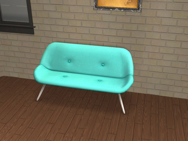 Sims 2 — Atomicles Ocean by portiapudding — Twelve recolours of the Atomicles Loveseat from the Pets EP. These are basic