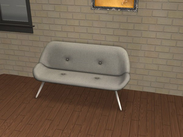 Sims 2 — Atomicles Grey by portiapudding — Twelve recolours of the Atomicles Loveseat from the Pets EP. These are basic