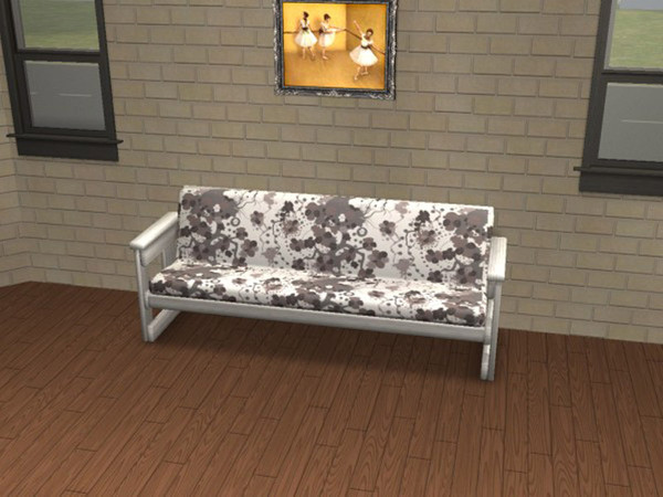 Sims 2 — Futonesque Earth  by portiapudding — Fifteen recolours of the Futonesque Sofa from the Base Game. It\'s a nice