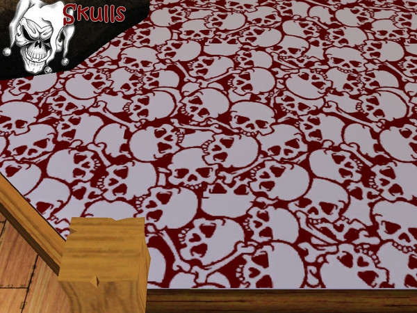 Sims 3 — Skulls by allison731 — This is a little scary set contains two patterns with skulls.(Bigger and smaller version