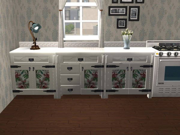 Sims 2 — Impossible Mission White Base by portiapudding — Recolours of the top and base in matching colours, each with