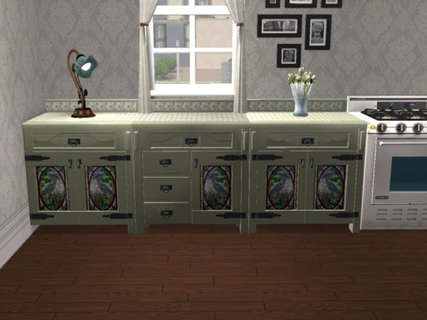 Sims 2 — Impossible Mission Grey Dots Base by portiapudding — Recolours of the top and base in matching colours, each