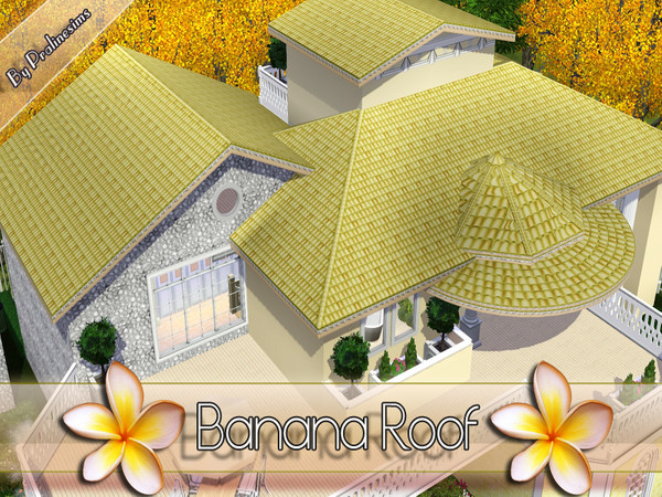 Sims 3 — PS Banana Roof I by TSR Archive — By Pralinesims