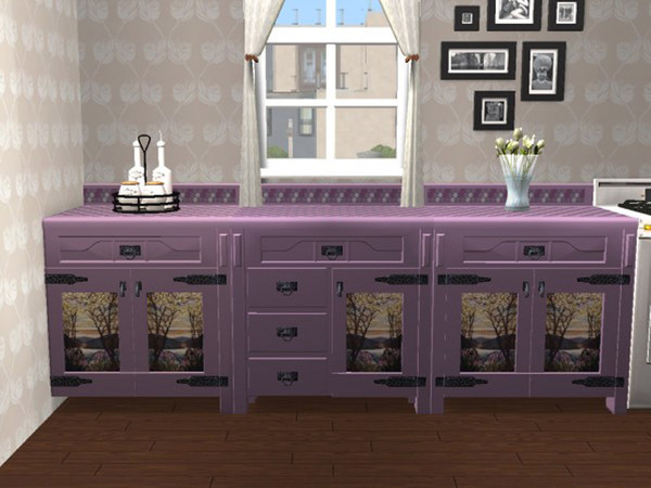 Sims 2 — Impossible Mission Lilac Valley Top by portiapudding — Recolours of the top and base in matching colours, each
