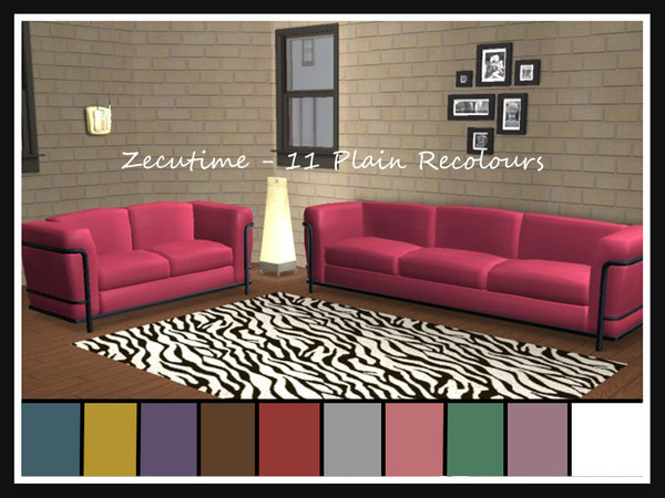 Sims 2 — Zecutime Recolour Collection by portiapudding — Eleven recolours of the Zecutime sofa set. This will recolour