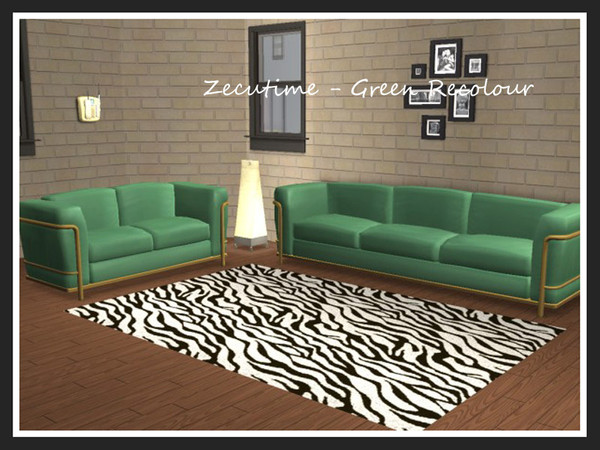 Sims 2 — Zecutime Recolour Collection - Green by portiapudding — Eleven recolours of the Zecutime sofa set. This will