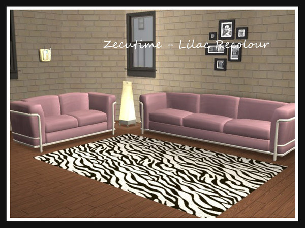 Sims 2 — Zecutime Recolour Collection - Lilac by portiapudding — Eleven recolours of the Zecutime sofa set. This will