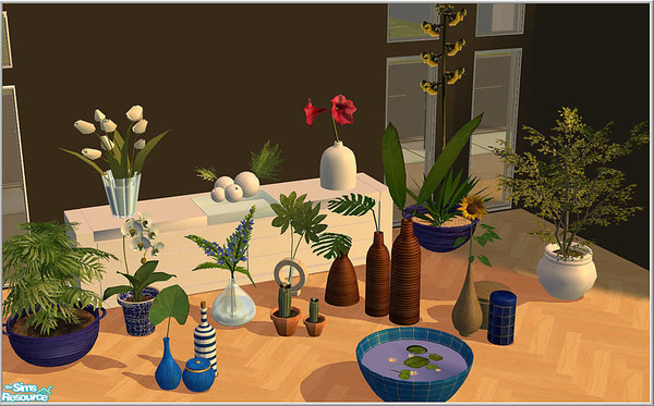 Sims 2 — plant set by Birgit43 — some deco plants
