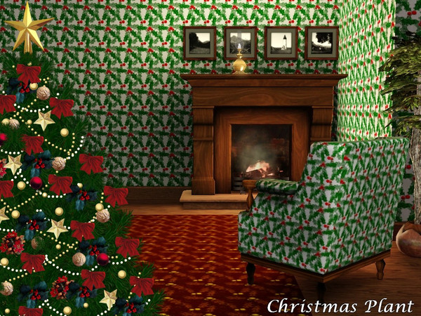 Sims 3 — Christmas Plant by allison731 — This pattern is a part of the Christmas Patterns set. Category: