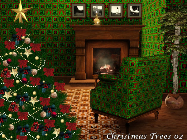 Sims 3 — Christmas Trees 02 by allison731 — This pattern is a part of the Christmas Patterns set. Category: