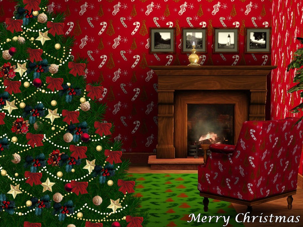 Sims 3 — Merry Christmas by allison731 — This pattern is a part of the Christmas Patterns set. Category: