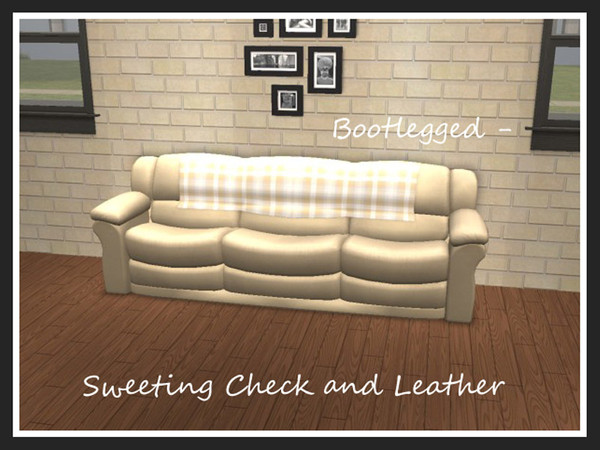 Sims 2 — Bootlegged Sweeting Check by portiapudding — This is a set of matching recolours. The blanket and sofa are