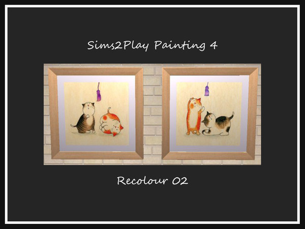 Sims 2 — Recolour 02 by portiapudding — Recolours of Sims2Play\'s painting number 4 in some nursery prints.