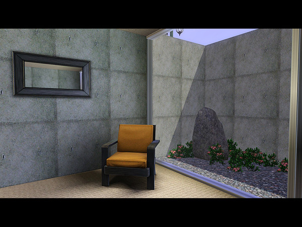 Sims 3 — Square Form Concrete by framedarchitecture — Rough-cast Concrete with exposed formwork tie-holes. by