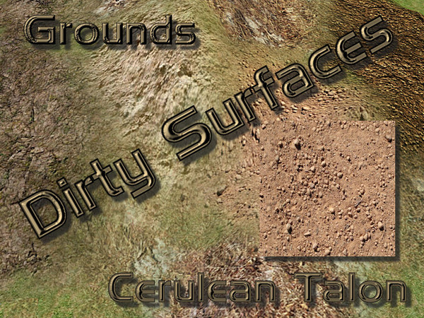 Sims 2 — Dirty Surfaces - Grounds - 3b by Cerulean Talon — Dirty surfaces that will make a wonderful environmental