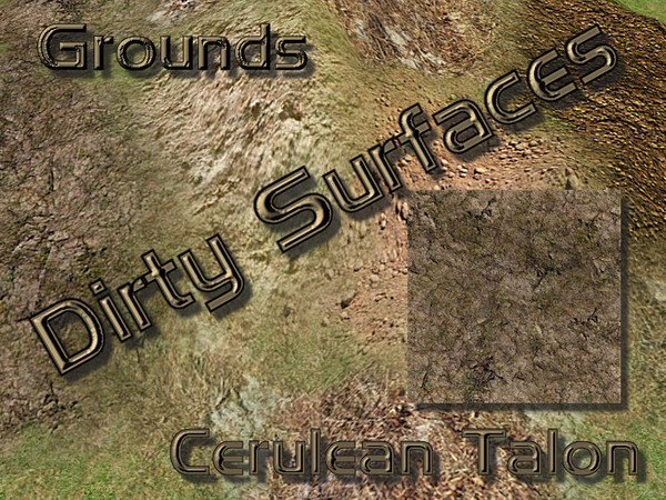 Sims 2 — Dirty Surfaces - Grounds - 2b by Cerulean Talon — Dirty surfaces that will make a wonderful environmental