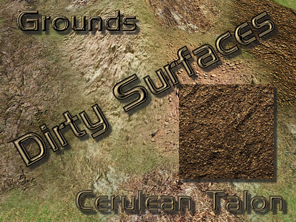 Sims 2 — Dirty Surfaces - Grounds - 1b by Cerulean Talon — Dirty surfaces that will make a wonderful environmental