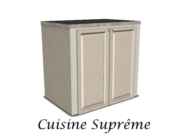 Sims 3 — Supreme CuisenePlain Counter by Lulu265 — part of the Supreme Cuisene Kitchen set. Fully Recourable
