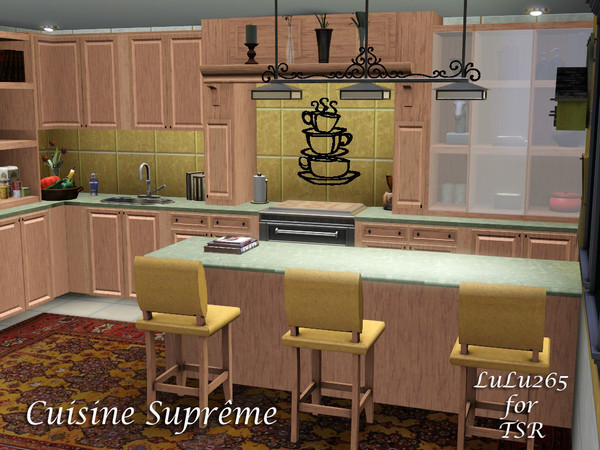 Sims 3 — Supreme Cuisene by Lulu265 — A simple but versatile kitchen which is modular and fully recolourable. You need to
