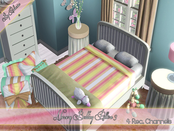 Sims 3 — PS Nursery Bedding Pattern III by Pralinesims — By Pralinesims under:Geometric /4 rec. Channels