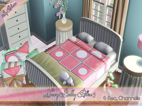 Sims 3 — PS Nursery Bedding Pattern V by Pralinesims — By Pralinesims under:Geometric /4 rec. Channels