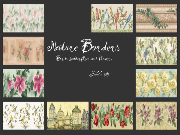 Sims 3 — Nature Borders by jadepanther198303 — Nature themed border to go with my walls