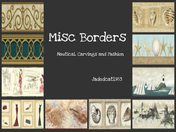 Sims 3 — Misc Borders by jadepanther198303 — Random borders for my walls... borders that didn't fit in any of my other