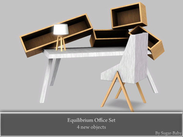 Sims 3 — Equilibrium Office Set by Sugar-Baby756 — This is the addition to my set that was done long time ago. Includes:
