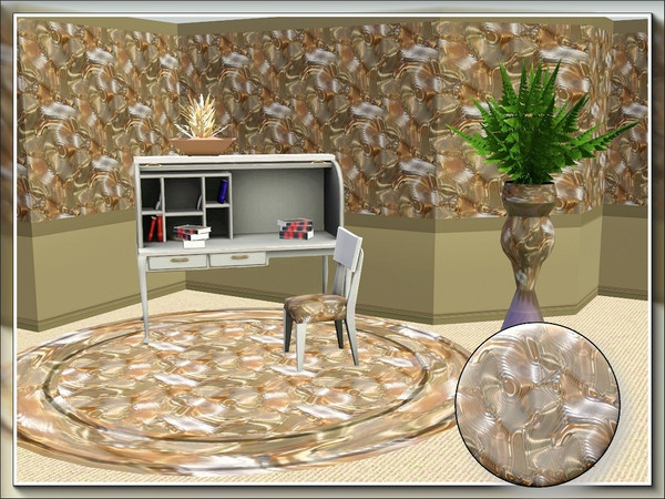 Sims 3 — marcorse_molten metal pattern by marcorse — A metallic texture with the appearance of molten metal.