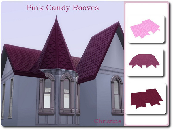 Sims 3 — Pink Candy Rooves by cm_11778 — New rooves for the Valentine Season, Happy Simming, Christine