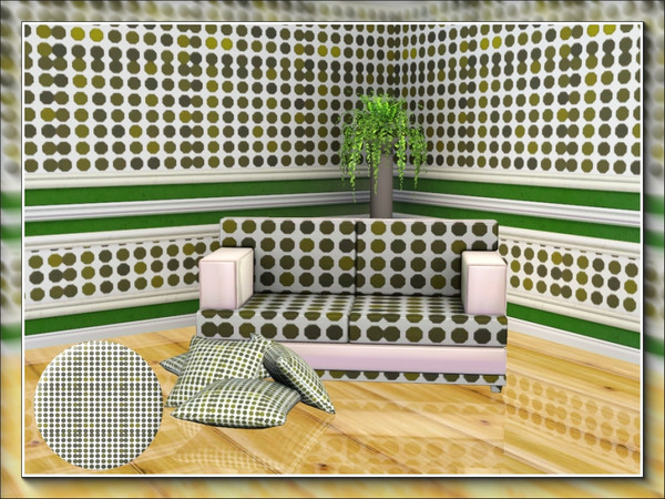 Sims 3 — marcorse_green dots pattern by marcorse — A very simple pattern of circular shapes in shades of green in a
